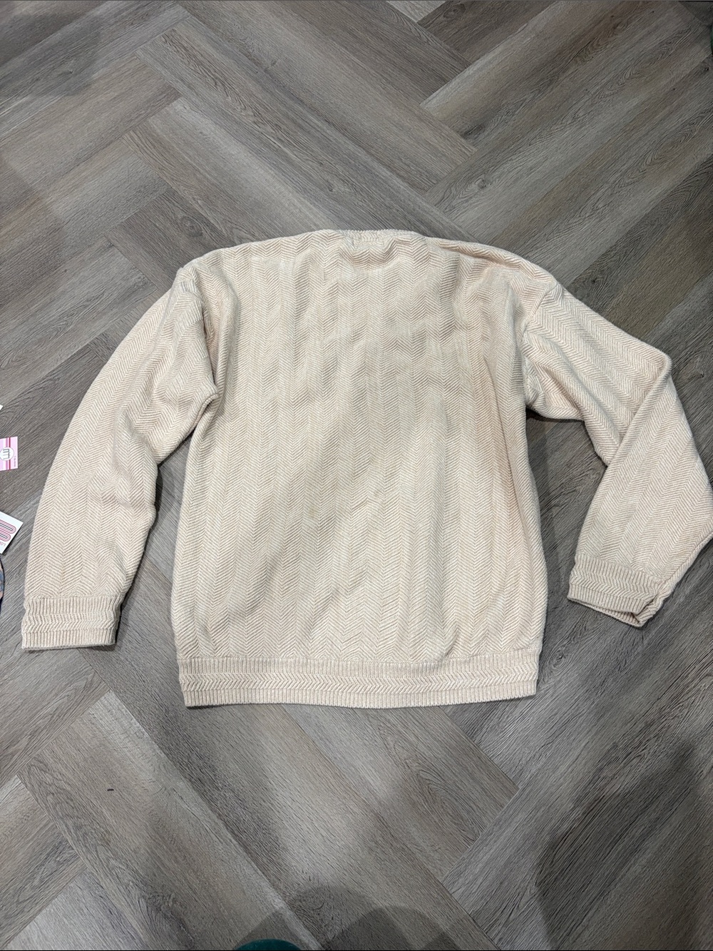 Chaps Ralph Lauren Men's Cream Crewneck Sweater XL - Picture 6 of 8
